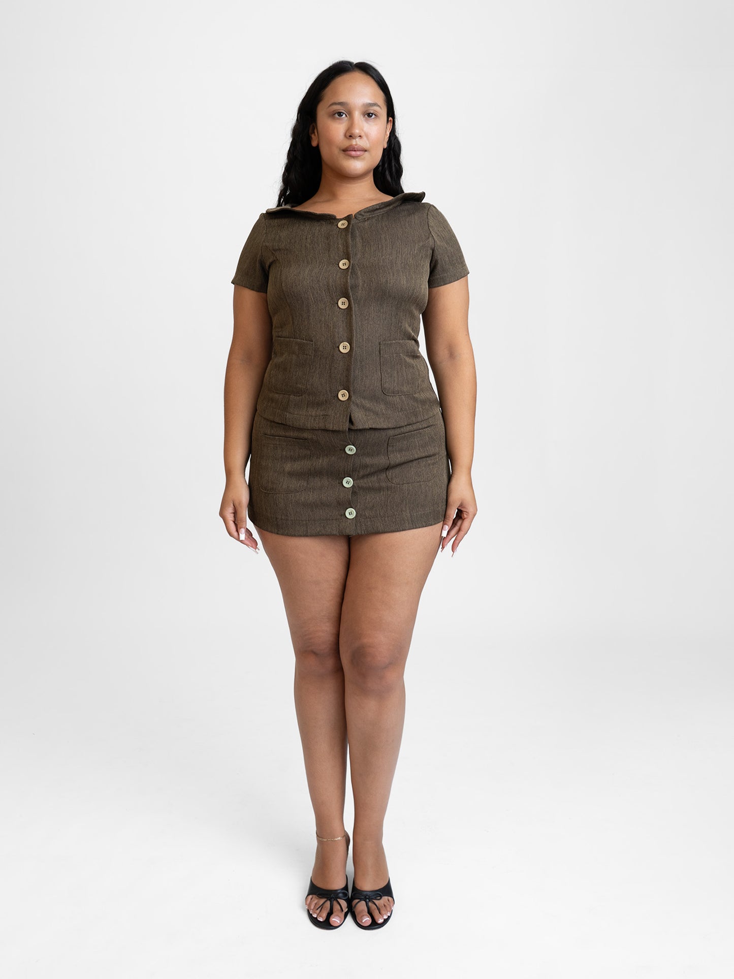 Button Suit Top