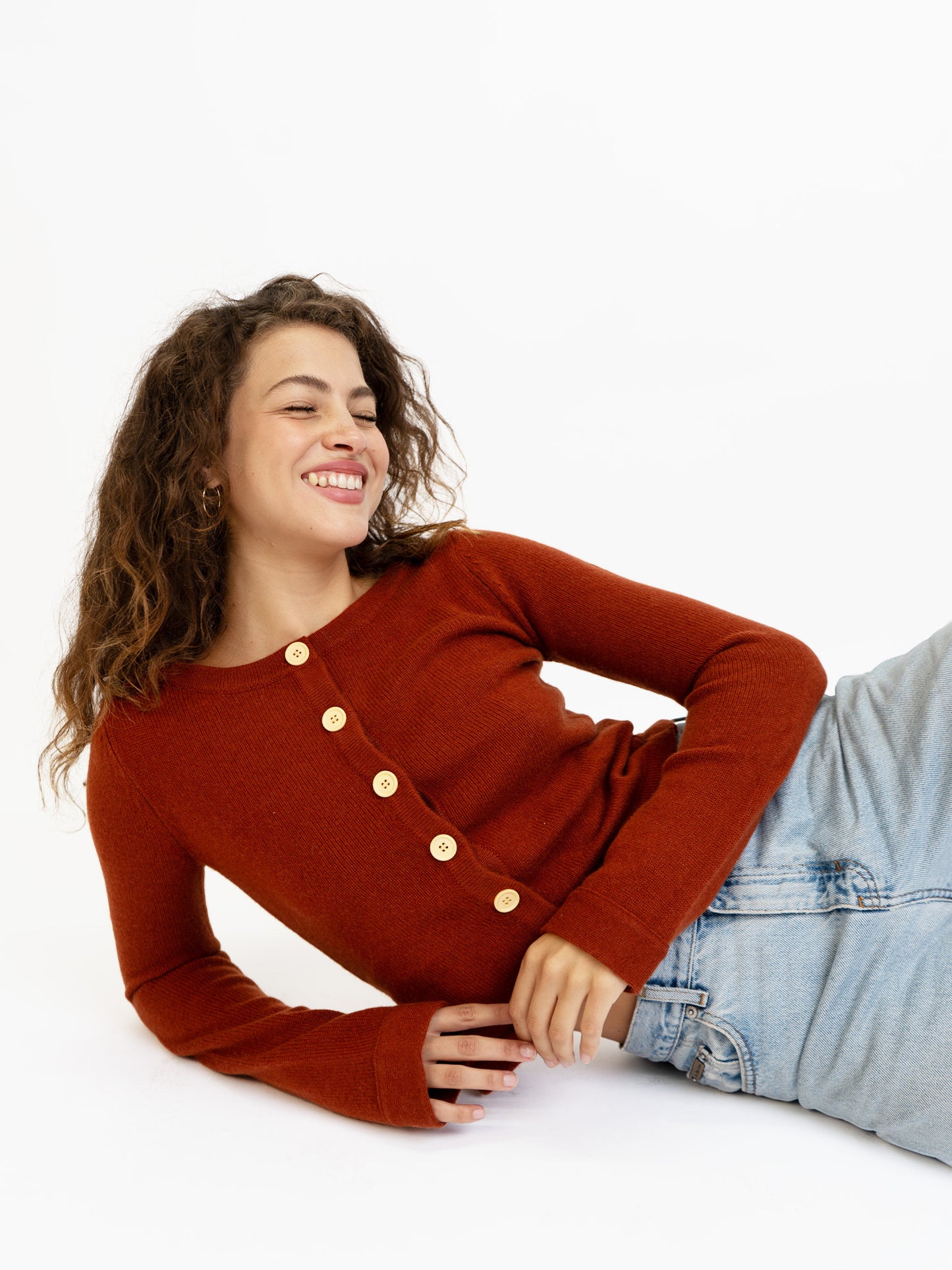 Long Sleeve Cashmere Cardigan