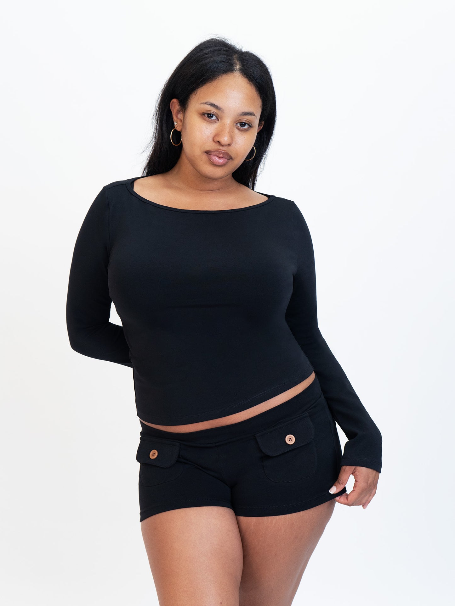 Button Mini Shorts