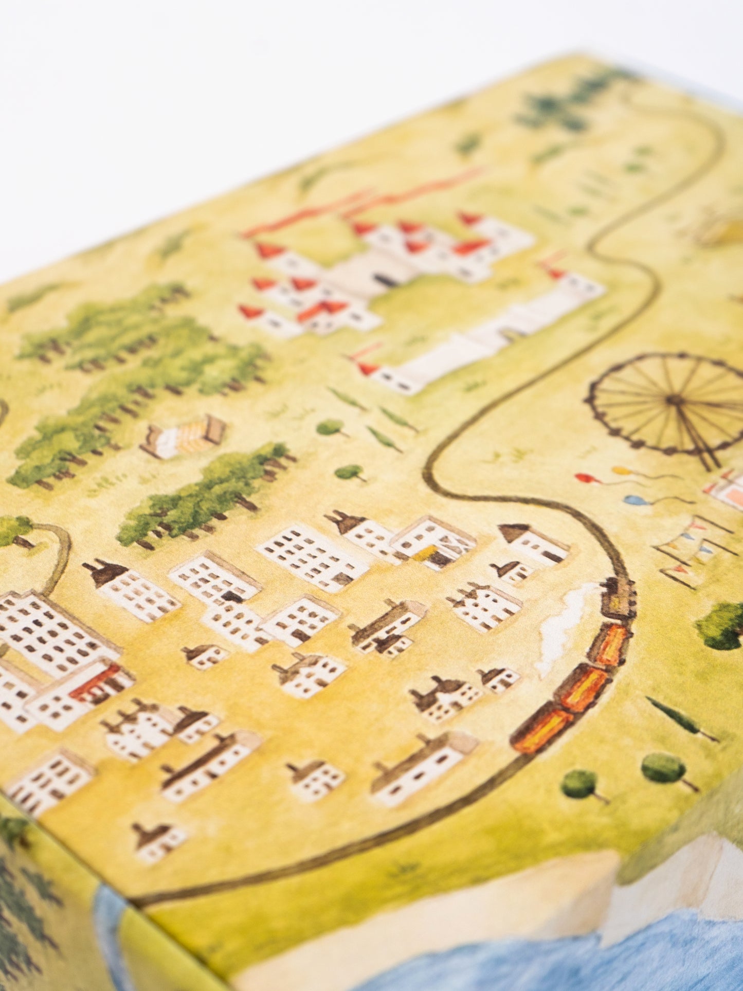 Hand Painted Oddli World Map Box