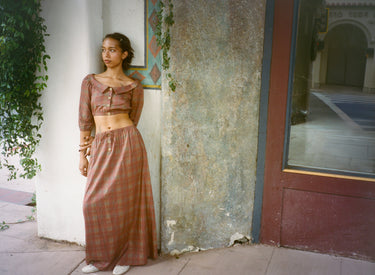 Plaid Maxi Skirt