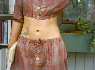 Plaid Maxi Skirt