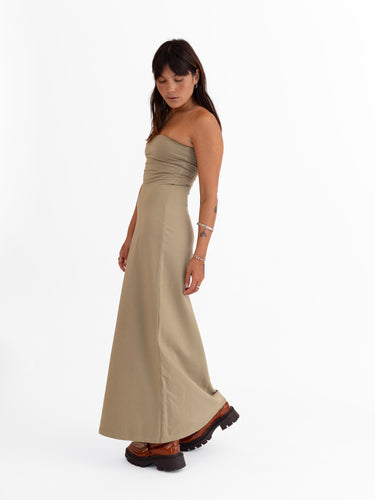 Oddli The First Date Dress - army green
