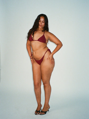 Oddli Classic Bikini Bottom - maroon