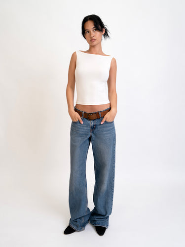 Oddli Sleeveless Top - cream