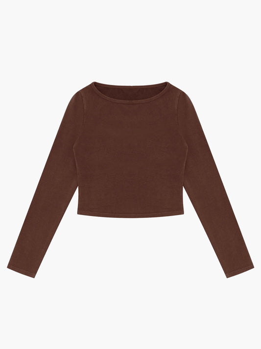 Oddli Club Brown Basic Long Sleeve