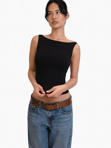 Oddli Sleeveless Top - black