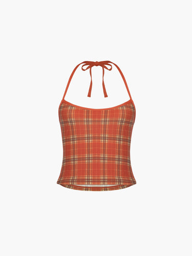 Oddli Oddli Tankini Top - amelia plaid