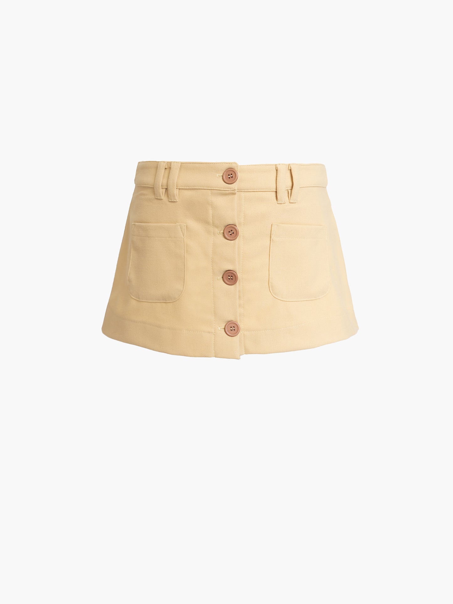 Button Suit Mini Skirt
