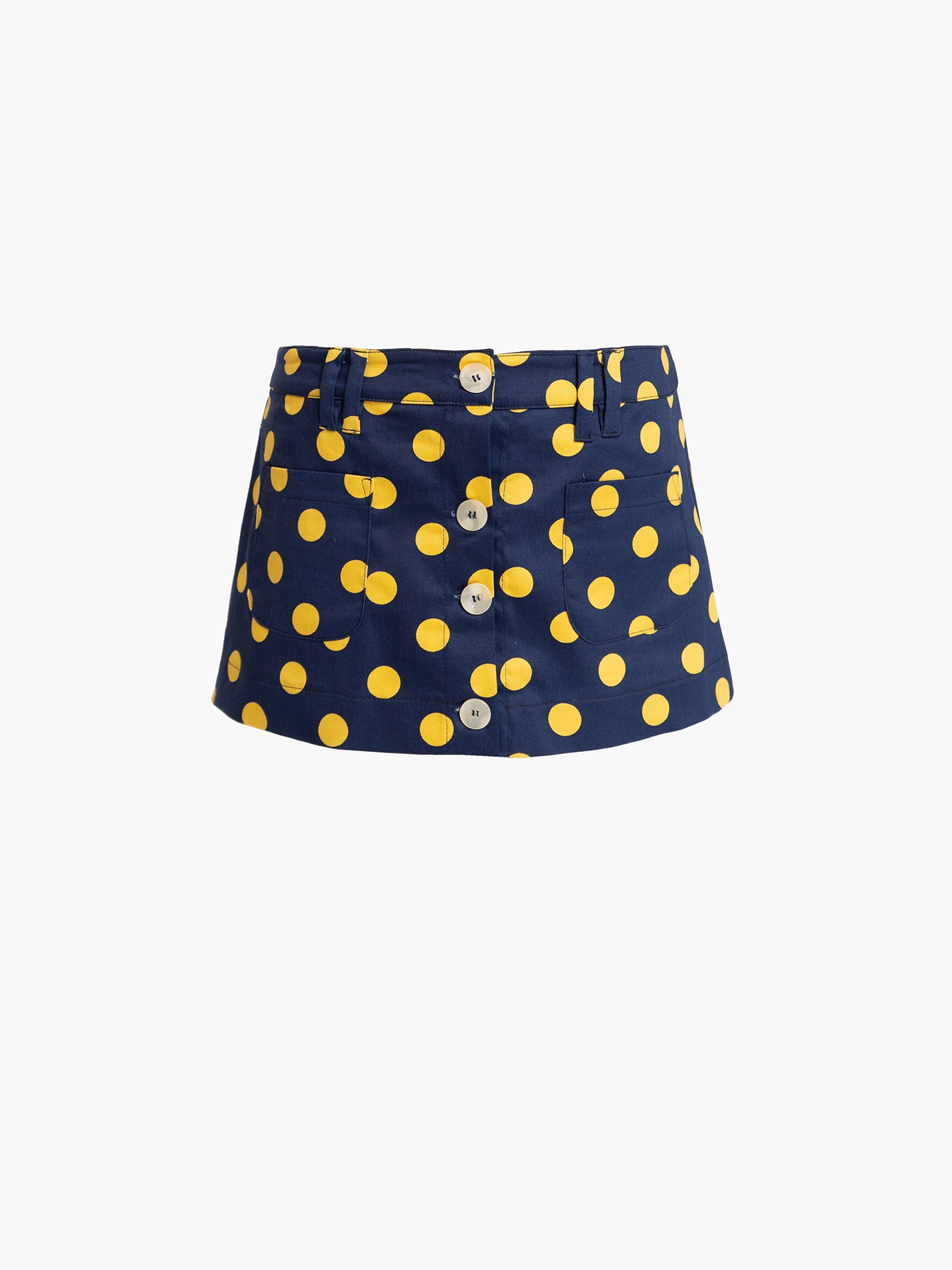 Button Suit Mini Skirt