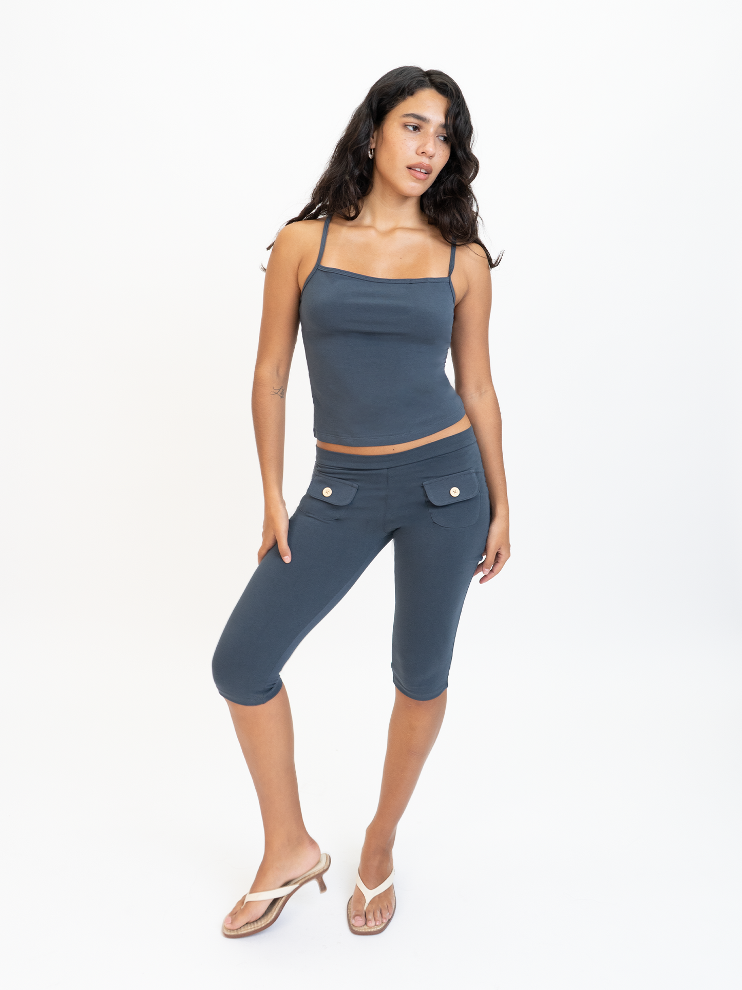 Button Capris