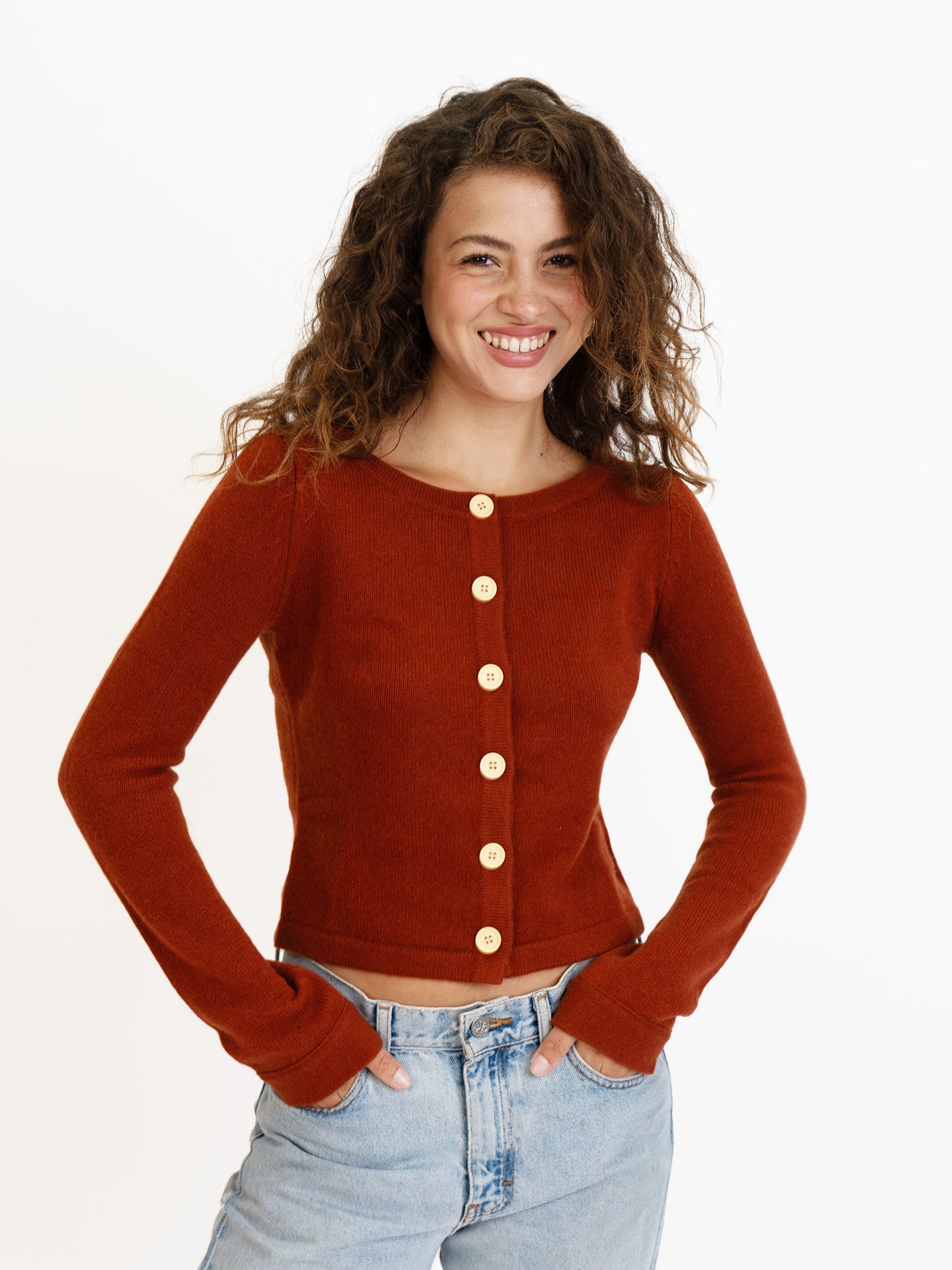 Long Sleeve Cashmere Cardigan