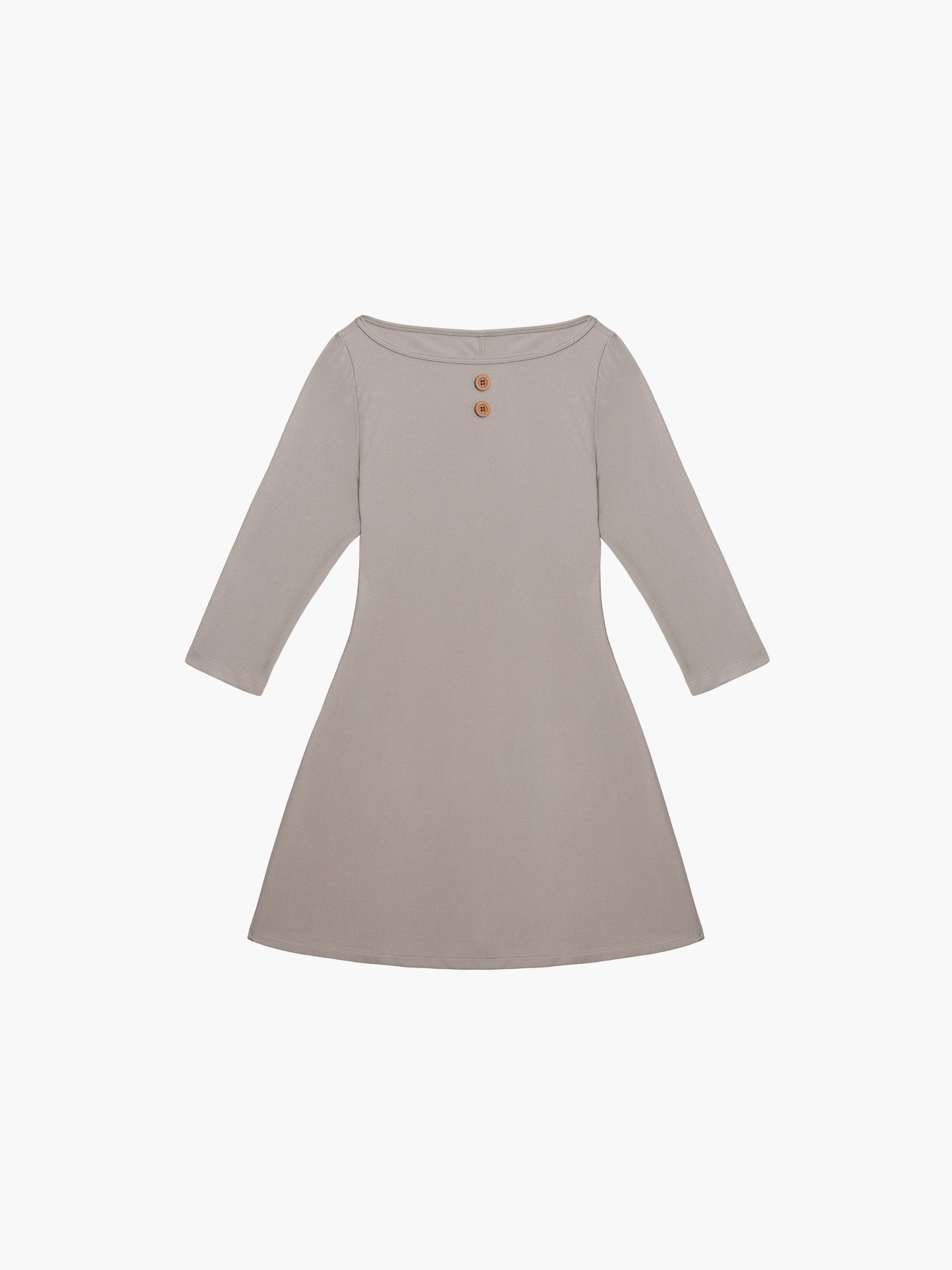 3/4 Sleeve Boat Neck Dress