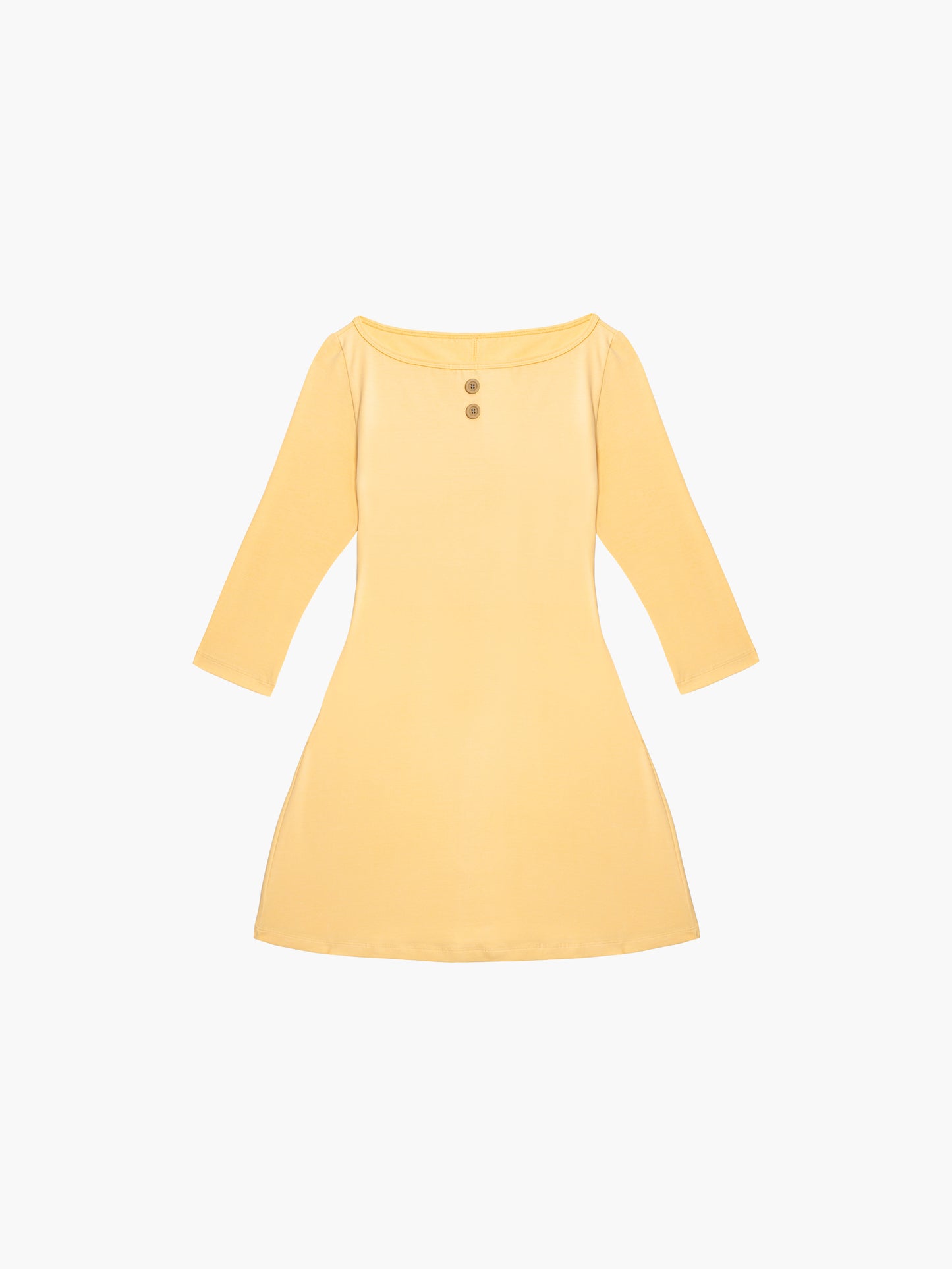 3/4 Sleeve Boat Neck Dress