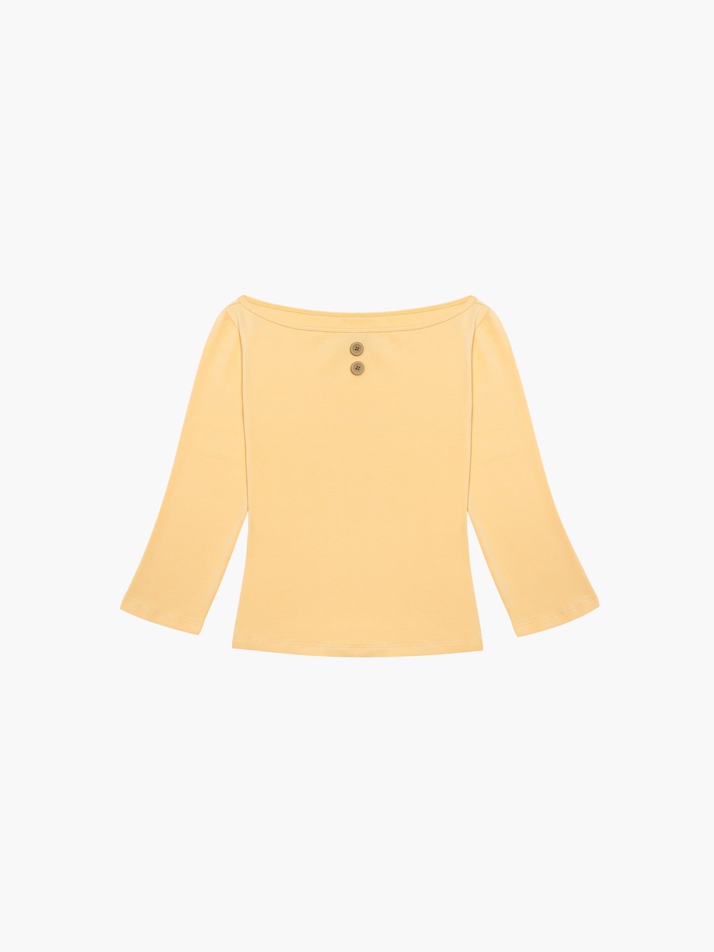 3/4 Sleeve Boat Neck Top