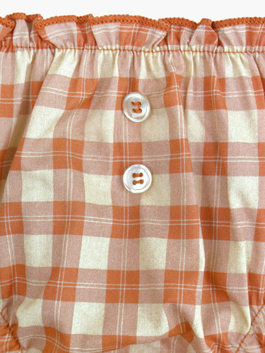 Oddli Oddli Plaid Bloomers - blush plaid