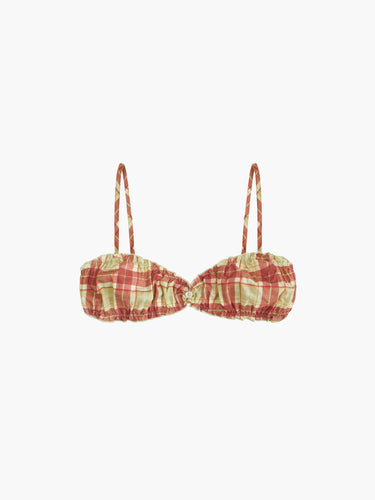 Oddli Oddli Plaid Bralette - willa plaid