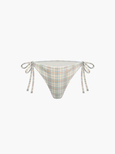 Oddli Classic Bikini Bottom - cream plaid