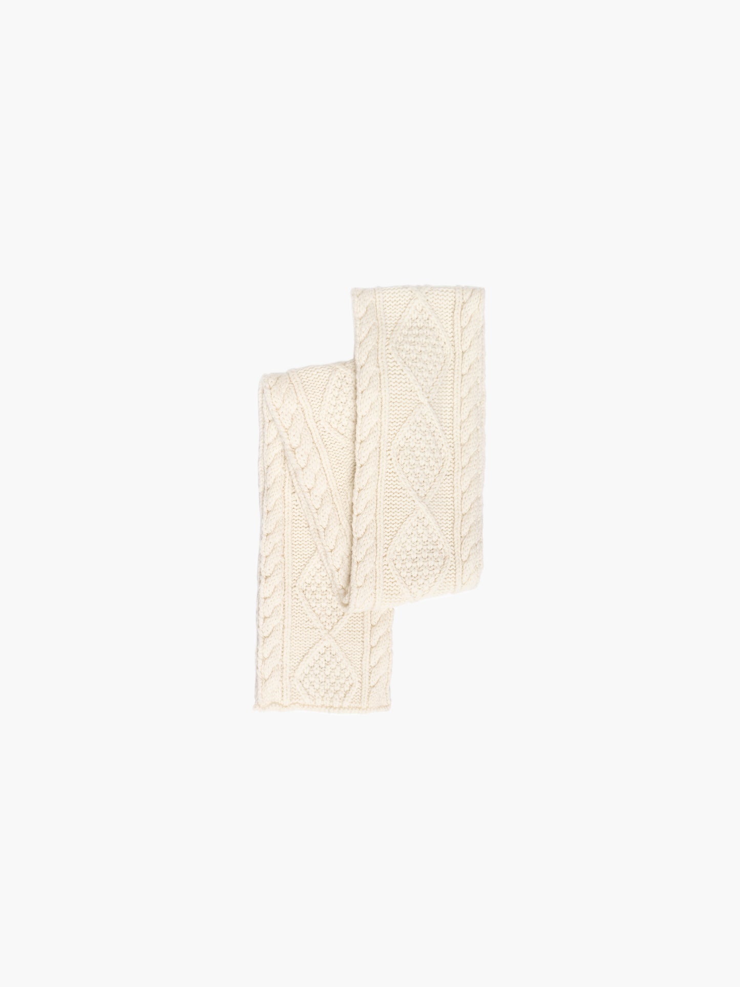 Cable Knit Skinny Scarf