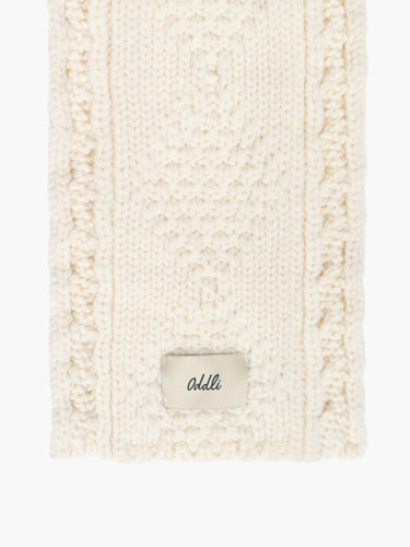 Cable Knit Skinny Scarf