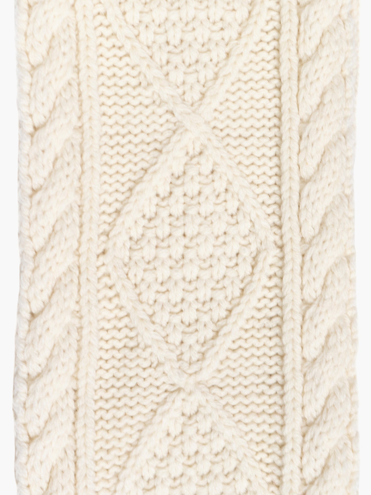 Cable Knit Skinny Scarf