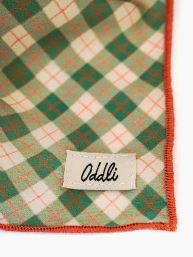 Oddli The Oddli Scarf - green plaid