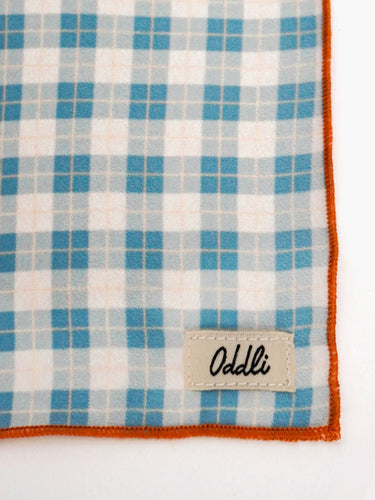 Oddli The Oddli Scarf - light blue plaid
