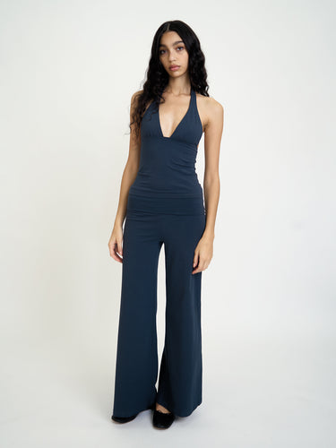 Oddli Wide Leg Pant - navy