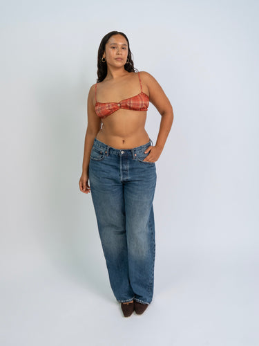 Oddli Oddli Plaid Bralette - amelia plaid