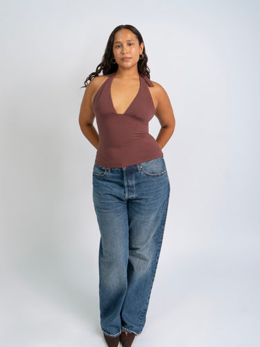 Oddli Halter Top - mauve