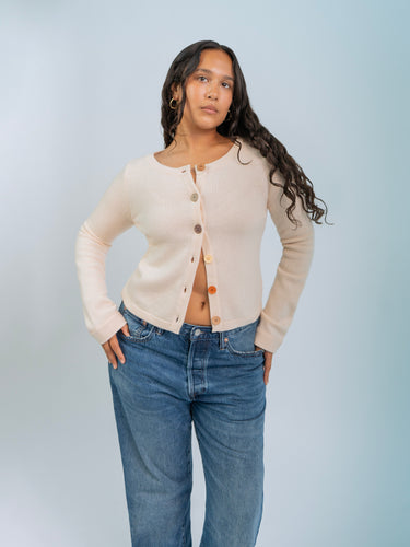 Long Sleeve Cashmere Cardigan