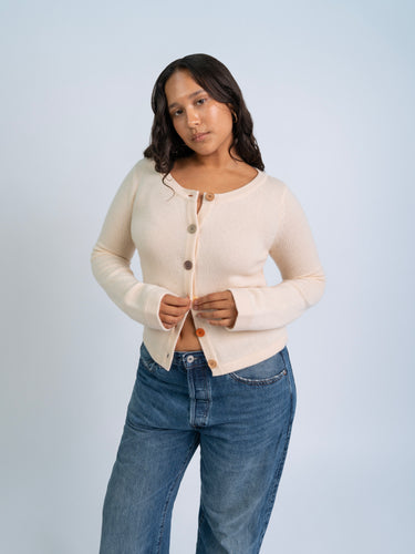Long Sleeve Cashmere Cardigan