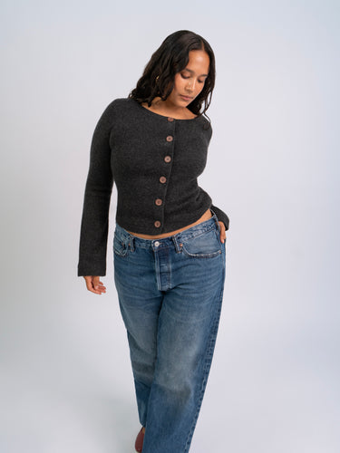 Long Sleeve Cashmere Cardigan