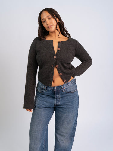 Long Sleeve Cashmere Cardigan
