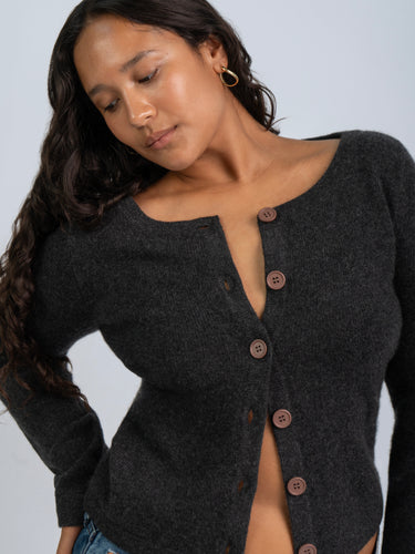Long Sleeve Cashmere Cardigan