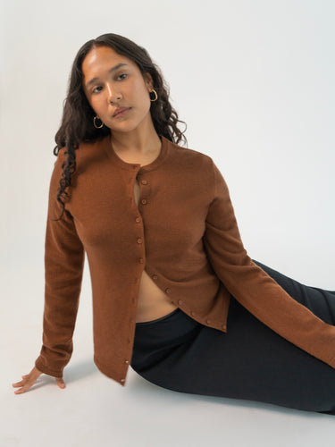 Oddli Everyday Cardigan - brown
