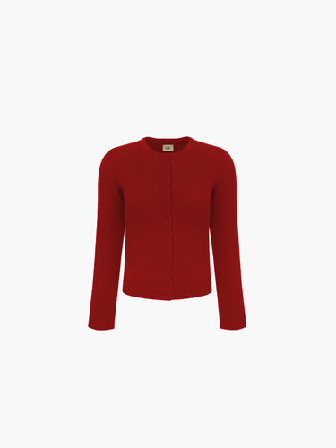Oddli Everyday Cardigan - red