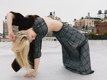 Plaid Maxi Skirt