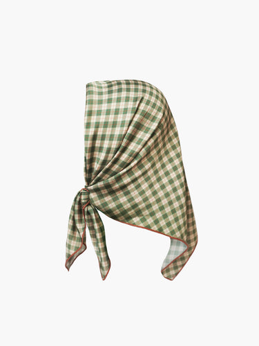 Oddli The Oddli Scarf - green plaid