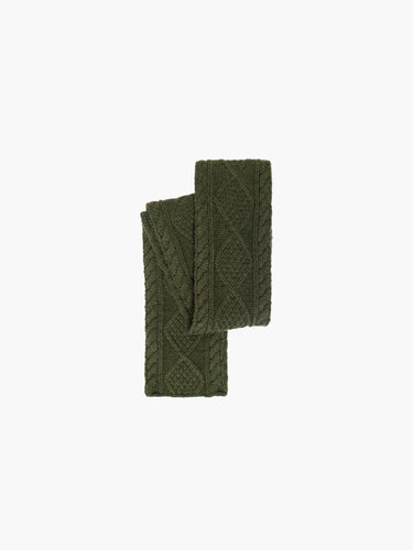 Cable Knit Skinny Scarf