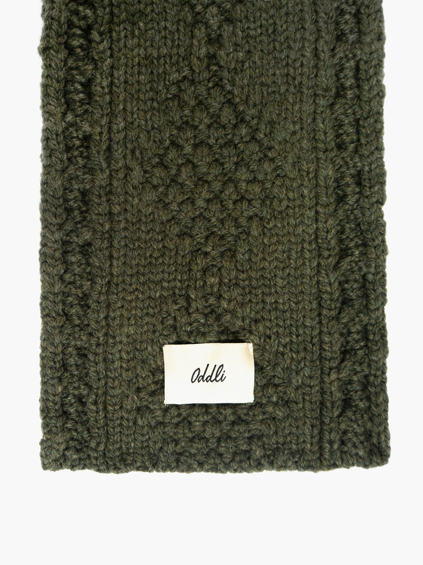 Cable Knit Skinny Scarf