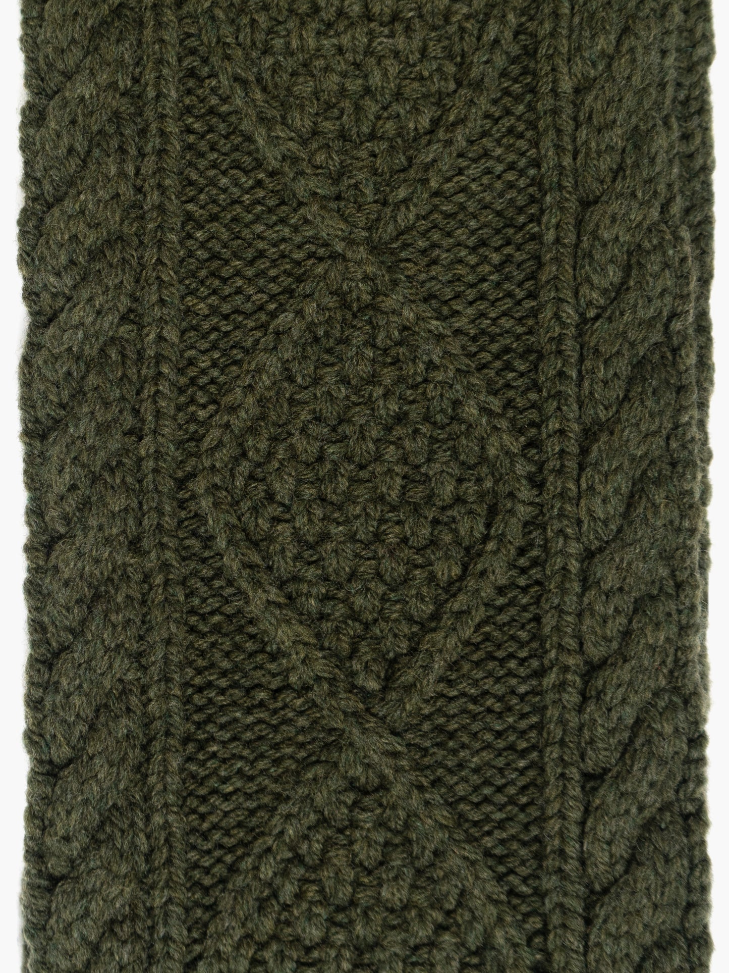 Cable Knit Skinny Scarf