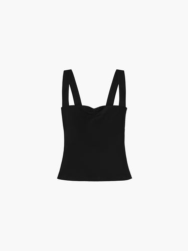 Oddli Jaden's Ruched Tank Top - black