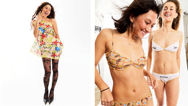 Models wearing Juliet Johnstone X Oddli