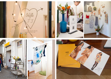 Mosaic of the Juliet Johnstone x Oddli Pop Up in LA