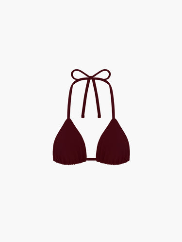 Oddli Classic Bikini Top - maroon