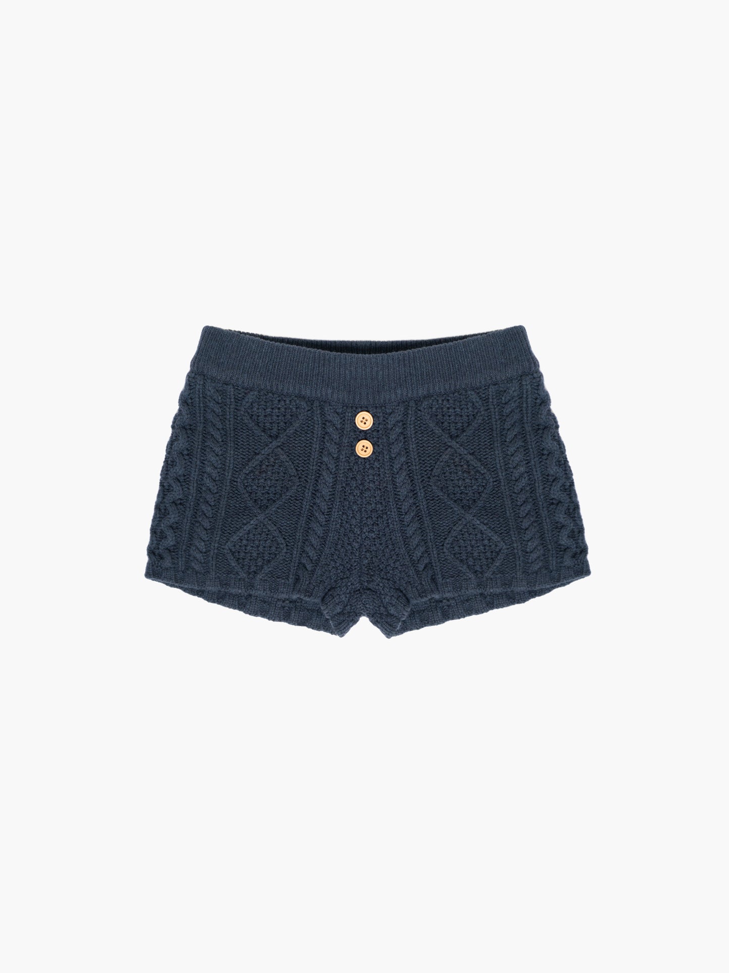 Cable Knit Mini Shorts