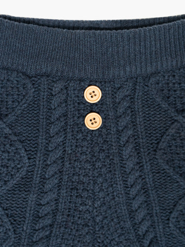 Cable Knit Mini Shorts