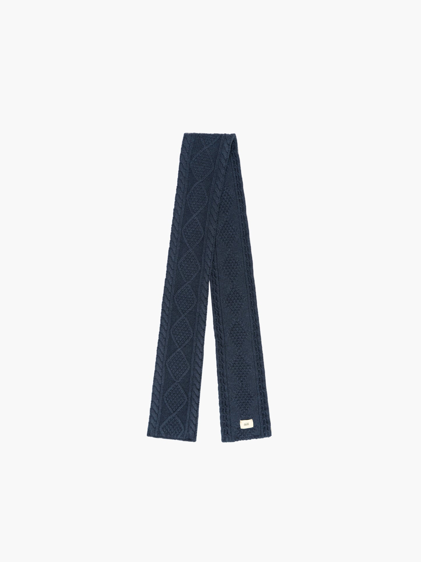 Cable Knit Skinny Scarf