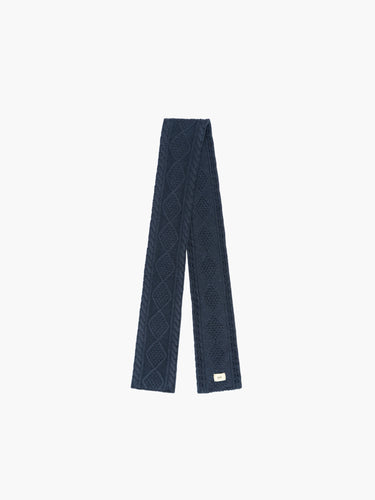 Cable Knit Skinny Scarf